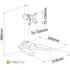 TECHLY Stolni nosač za monitor ICA-LCD 3500, 13" - 27", crna
